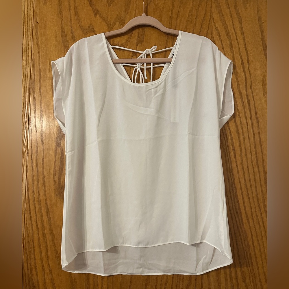 Three Eighty Two Brynn Back Tie Blouse - NWT - Size L